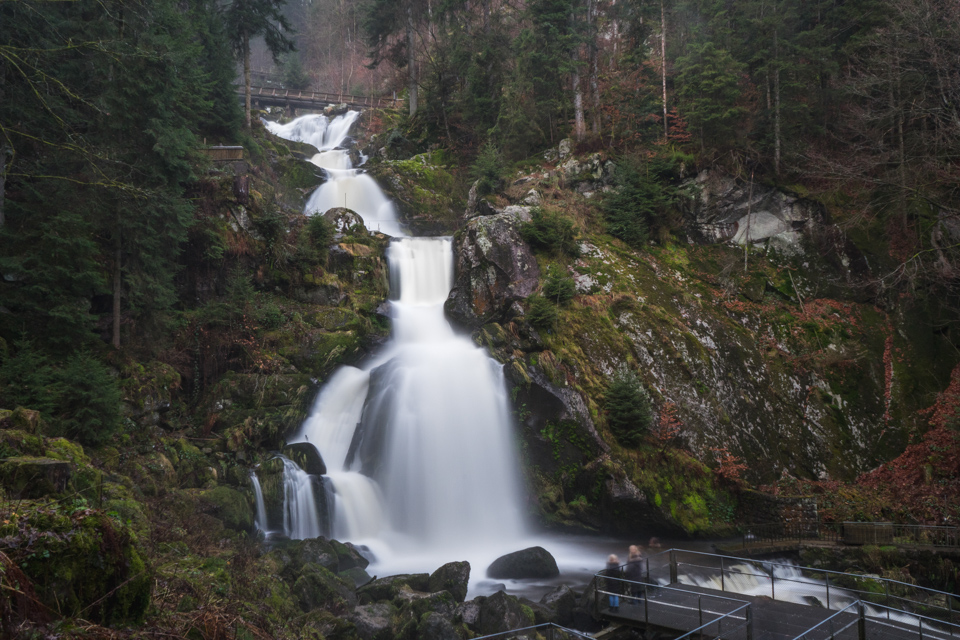 Ideal für Langzeitbelichtungen mit weichem Wasser: Die Triberger Wasserfälle