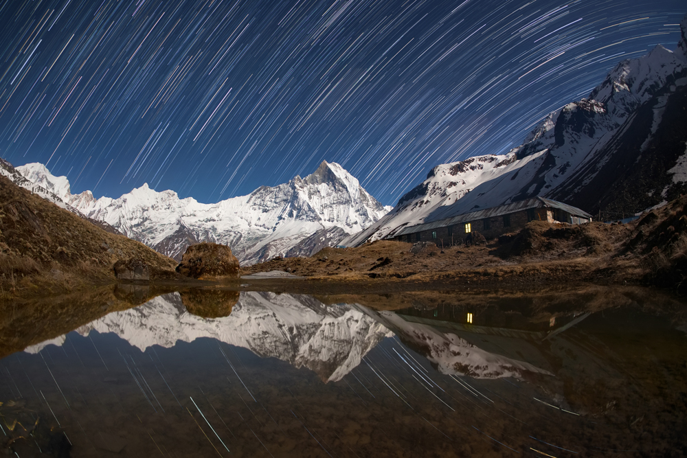 Langzeitbelichtung Nacht Alpen Berge - 20 Beispiele für kreative Langzeitbelichtungen