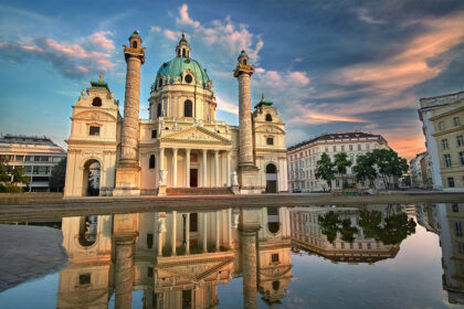Wien Fotospots Karlskirche Reflektion