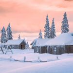 Winter Fotografieren Schnee Blaue Stunde